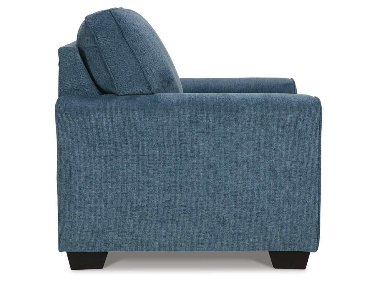 Cashton Upholstered Accent Chair with Plush Cushioning and Textured Fabric