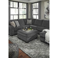 Benchcraft Tracling Slate Fabric 3-Piece Sectional with Corner Chaise Sofa