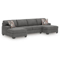 Seyler Lane 3-Piece Sectional Sofa with Double Chaise, Symmetrical Hemp