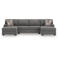 Seyler Lane 3-Piece Sectional Sofa with Double Chaise, Symmetrical Hemp