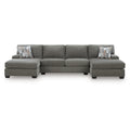 Seyler Lane 3-Piece Sectional Sofa with Double Chaise, Symmetrical Hemp