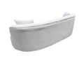 Sedona Curved Modern Sofa – Plush Upholstered White Bouclé Design