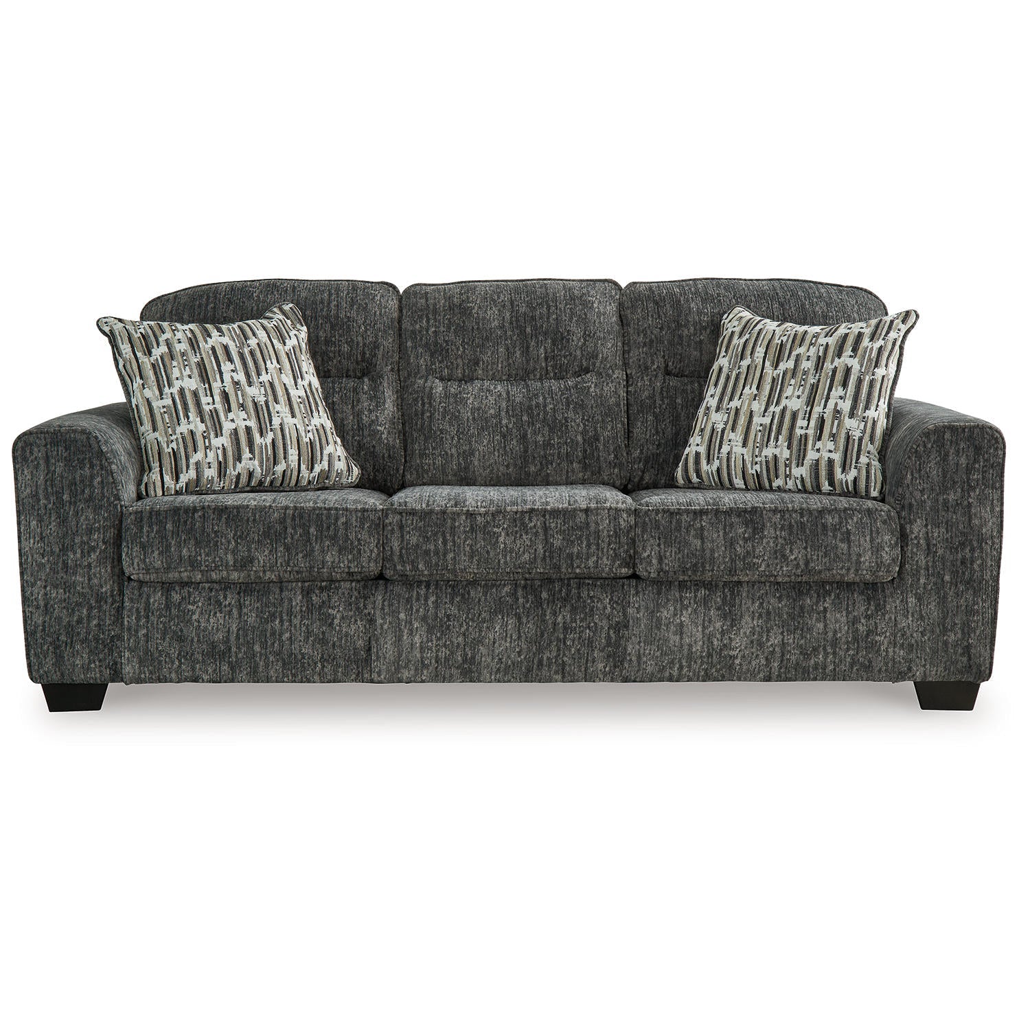 Lonoke Modern Deep-Seating Sofa with Plush Upholstery and Pillows