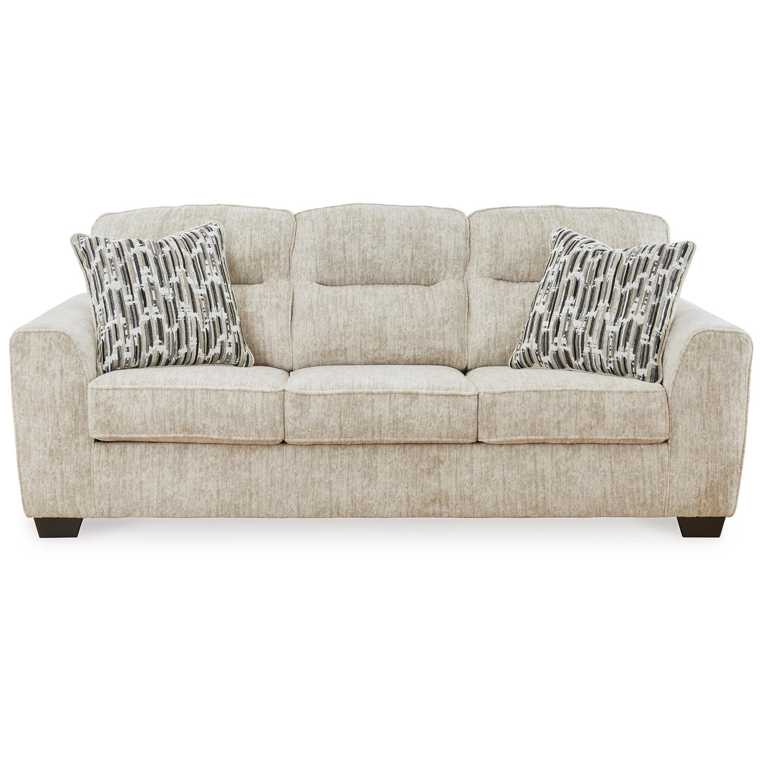Lonoke Modern Deep-Seating Sofa with Plush Upholstery and Pillows
