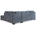 Marleton 2-Piece Sectional with Chaise Denim-Style Upholstery, Choice Orientation