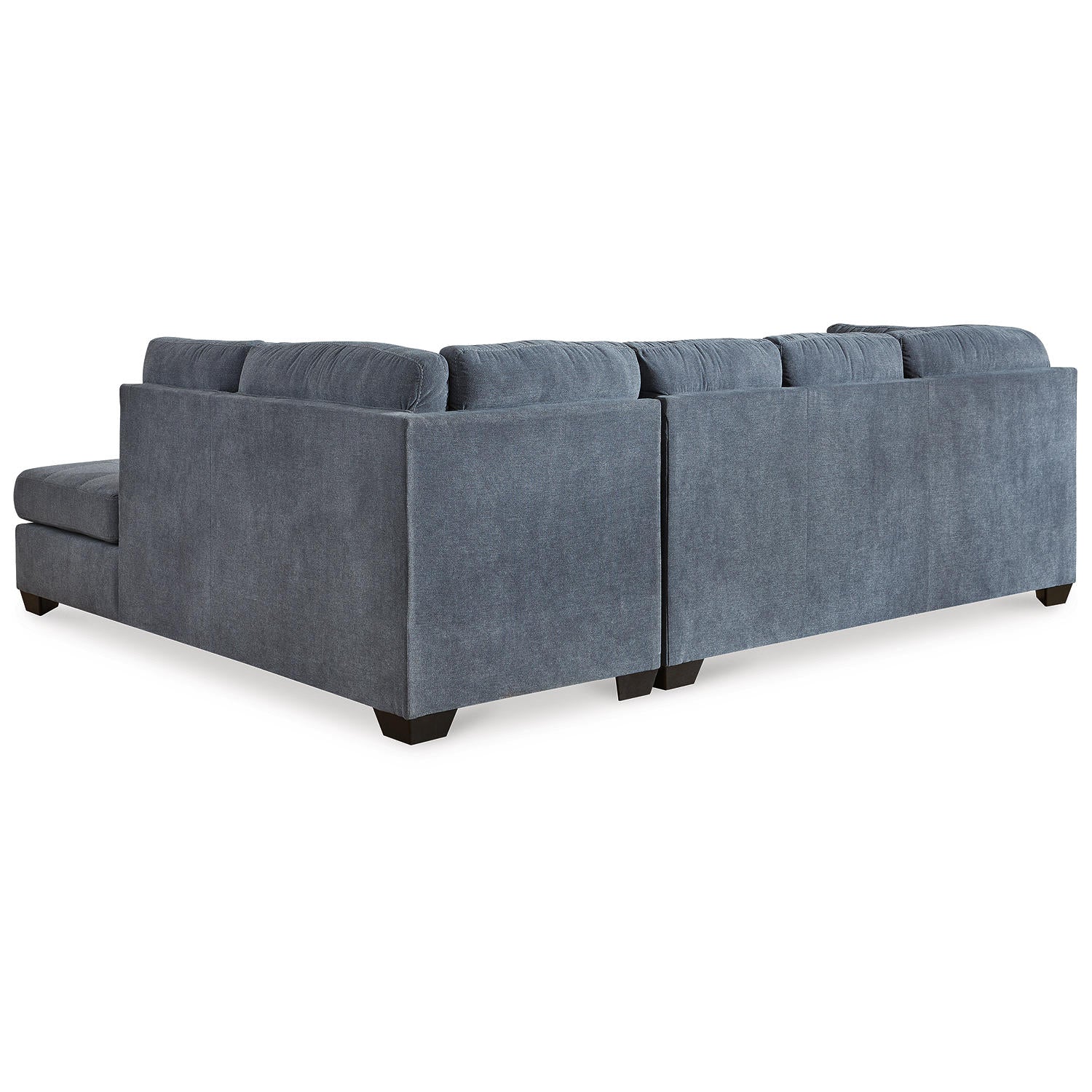Marleton 2-Piece Sectional with Chaise Denim-Style Upholstery, Choice Orientation