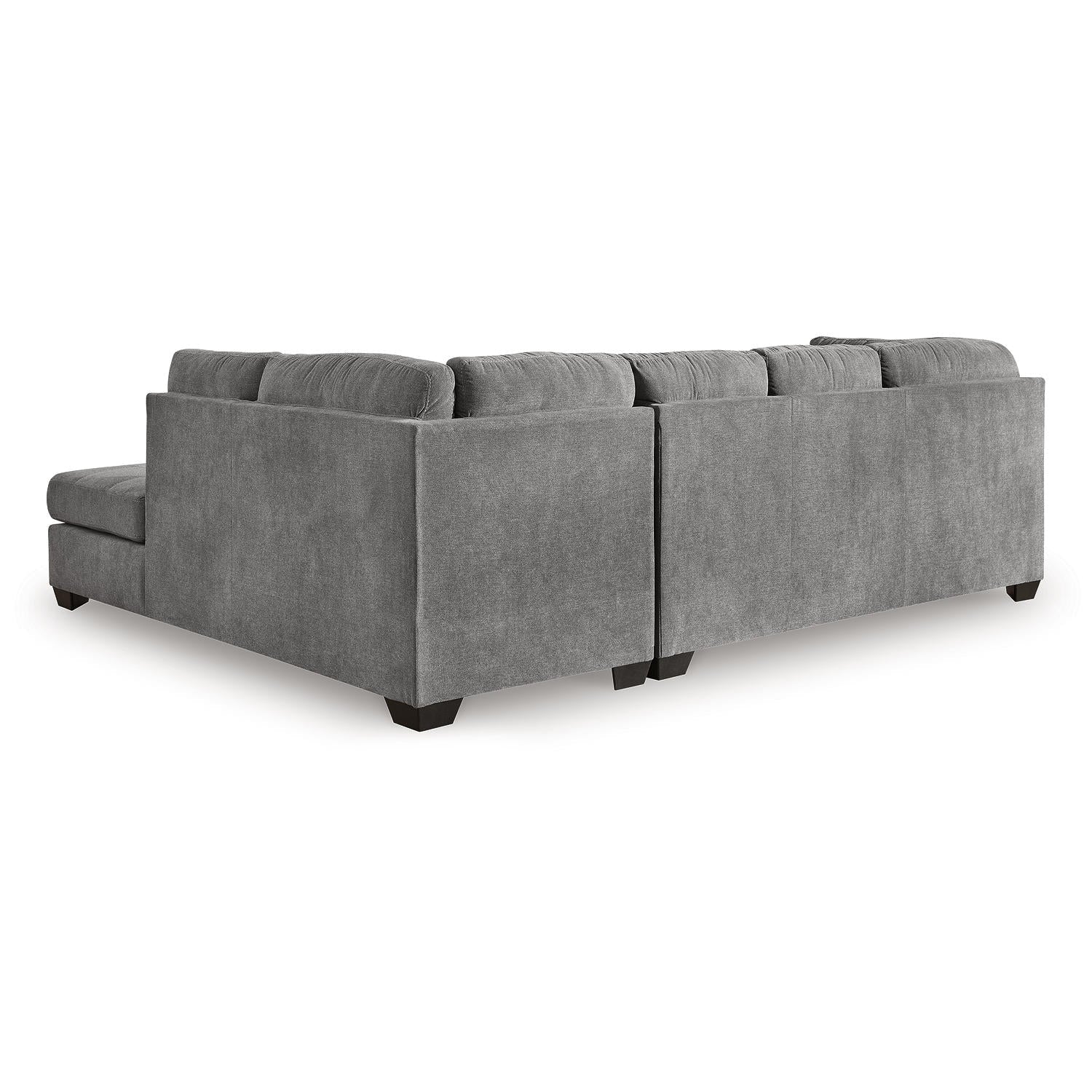 Marleton 2-Piece Sectional with Chaise Denim-Style Upholstery, Choice Orientation