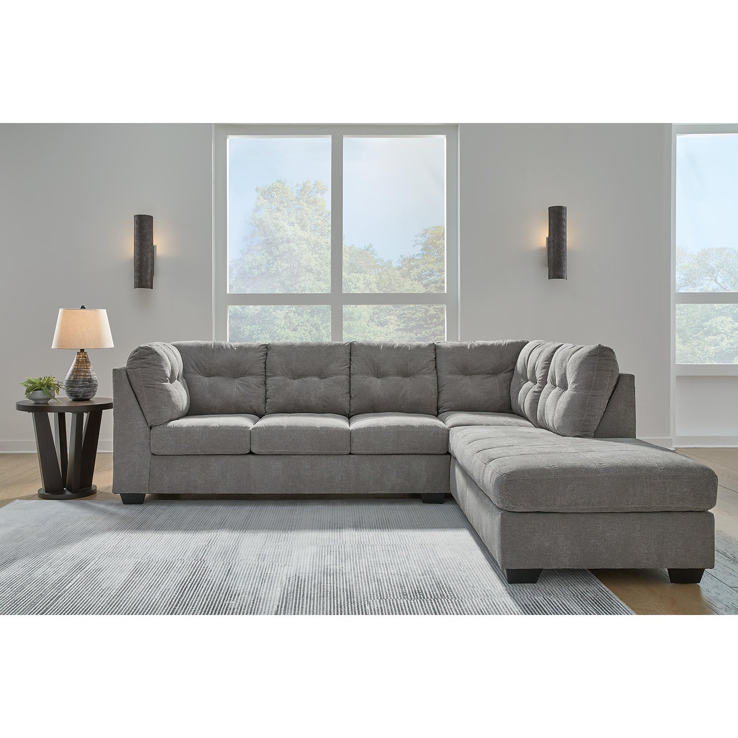 Marleton 2-Piece Sectional Sofa with Chaise Right or Left Facing