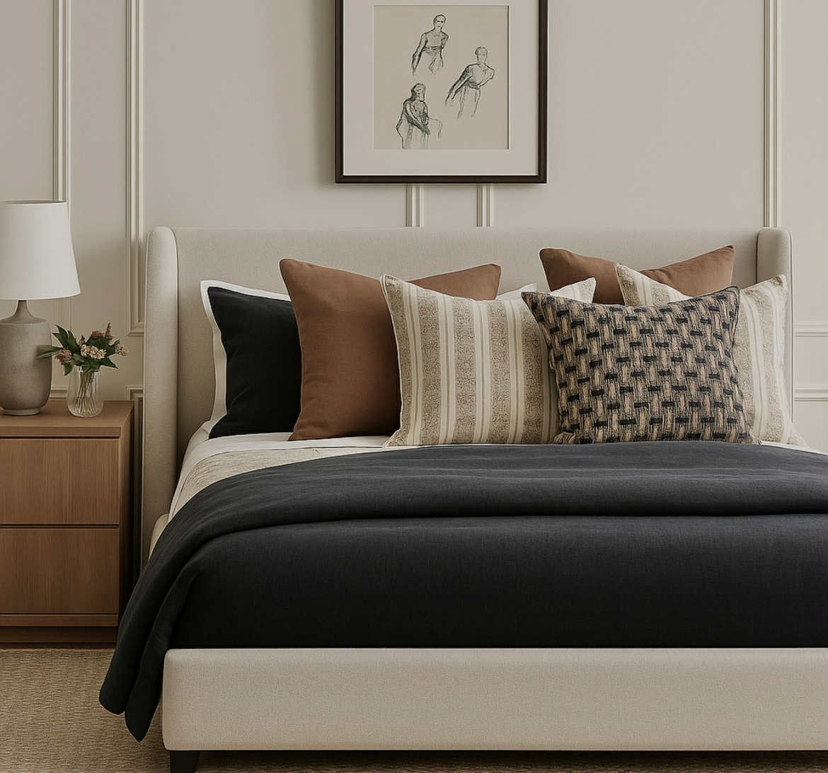 Abby Bed 60" 🇨🇦 Custom Made - Calgary Furniture Store
