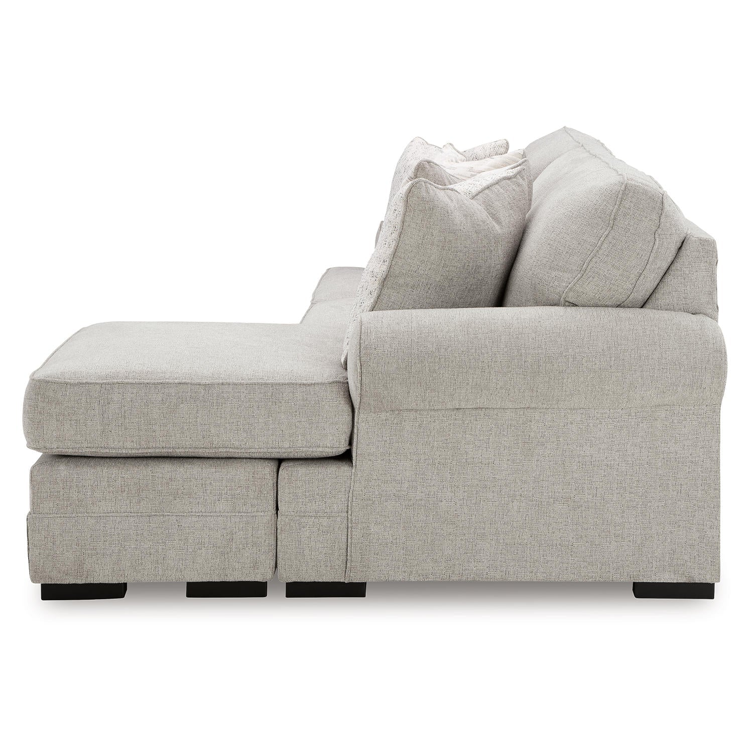 Eastonbridge Sectional Sofa Chaise with Reversible Cushions in Shadow