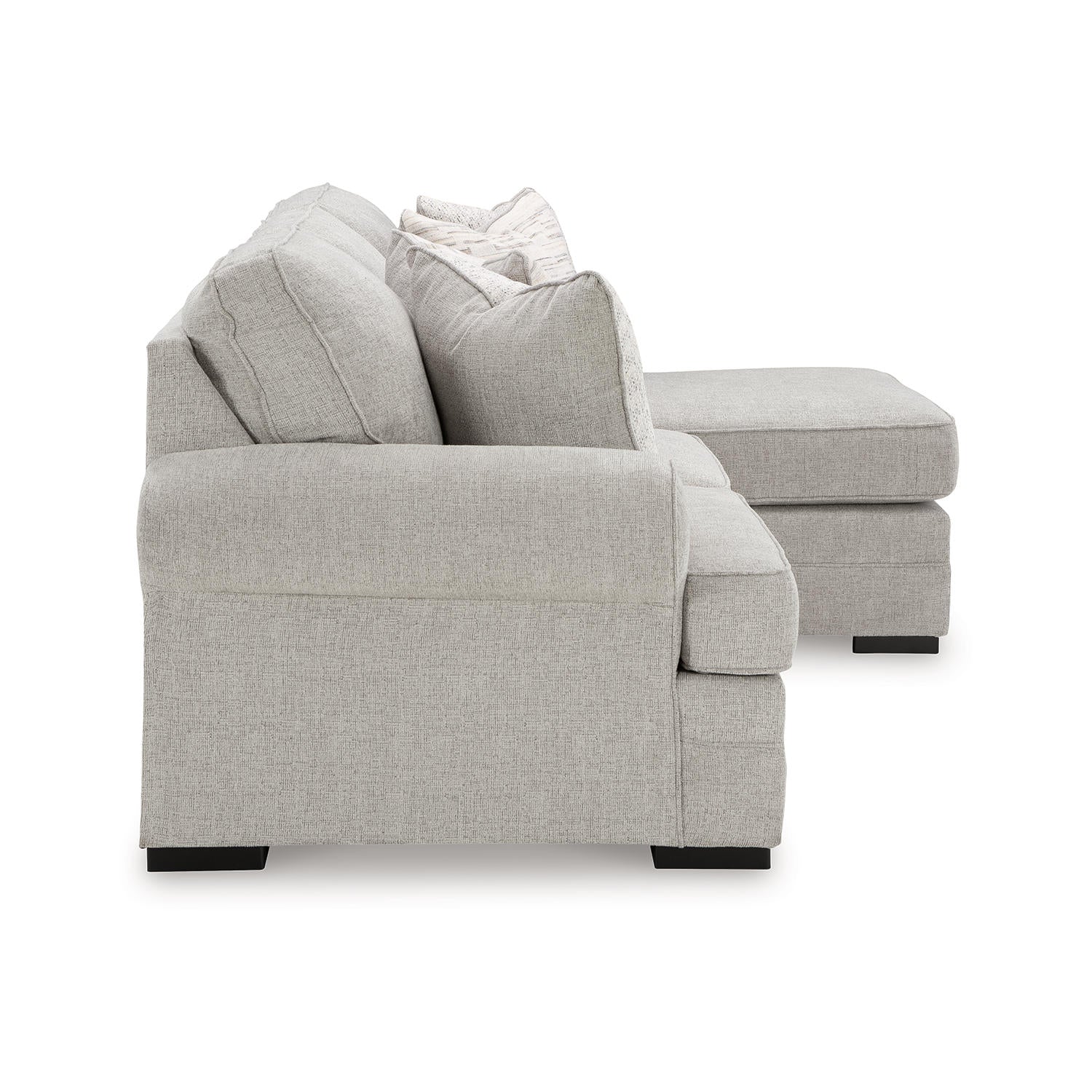 Eastonbridge Sectional Sofa Chaise with Reversible Cushions in Shadow