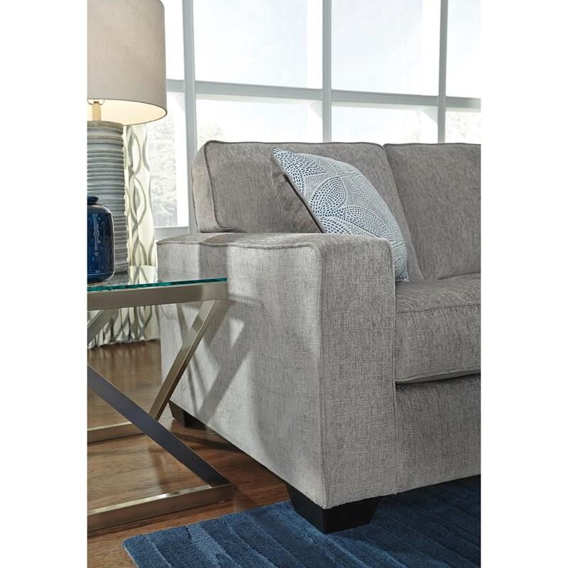 Altari 2-Piece Fabric Sectional with Chaise, Alloy Grey Chenille