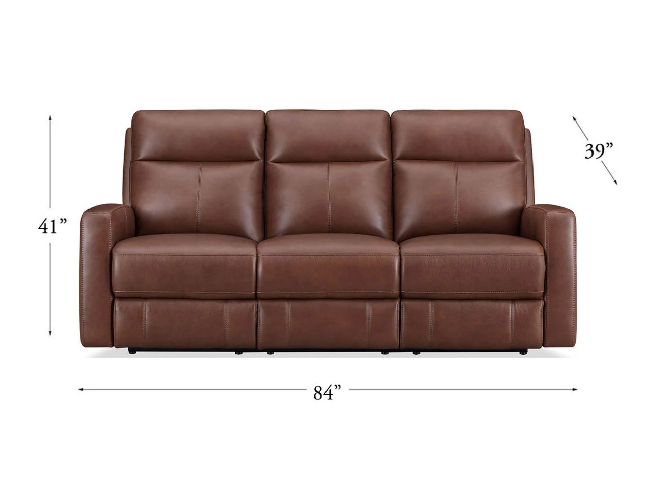 🇨🇦 Muskoka Power Leather Zero Gravity Reclining Sofa - Calgary Furniture Store