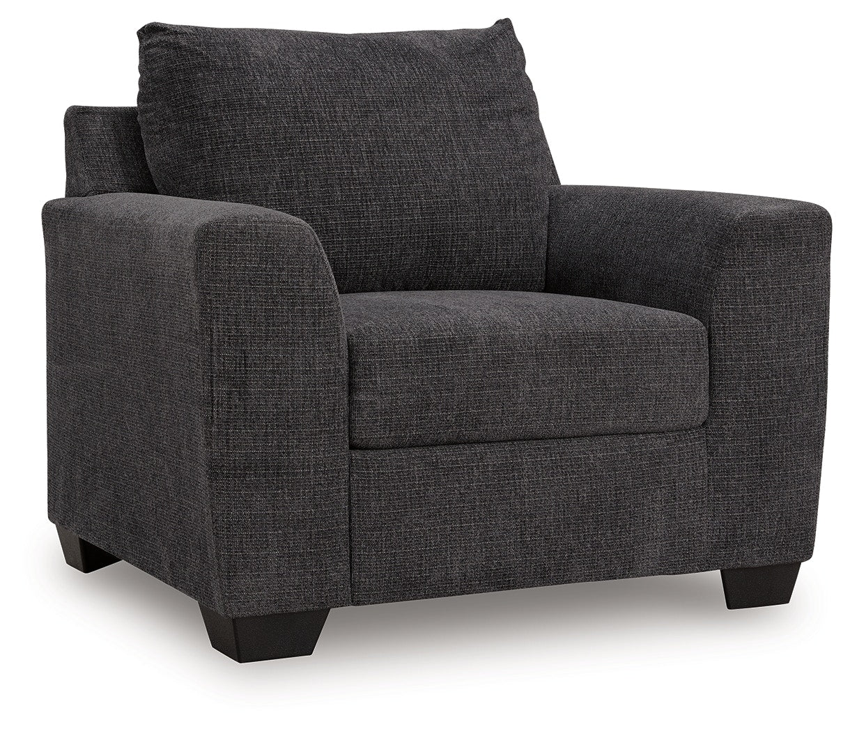 Benchcraft Loreo 3-Seat Modern Fabric Sofa with Accent Pillows