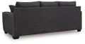 Benchcraft Loreo 3-Seat Modern Fabric Sofa with Accent Pillows