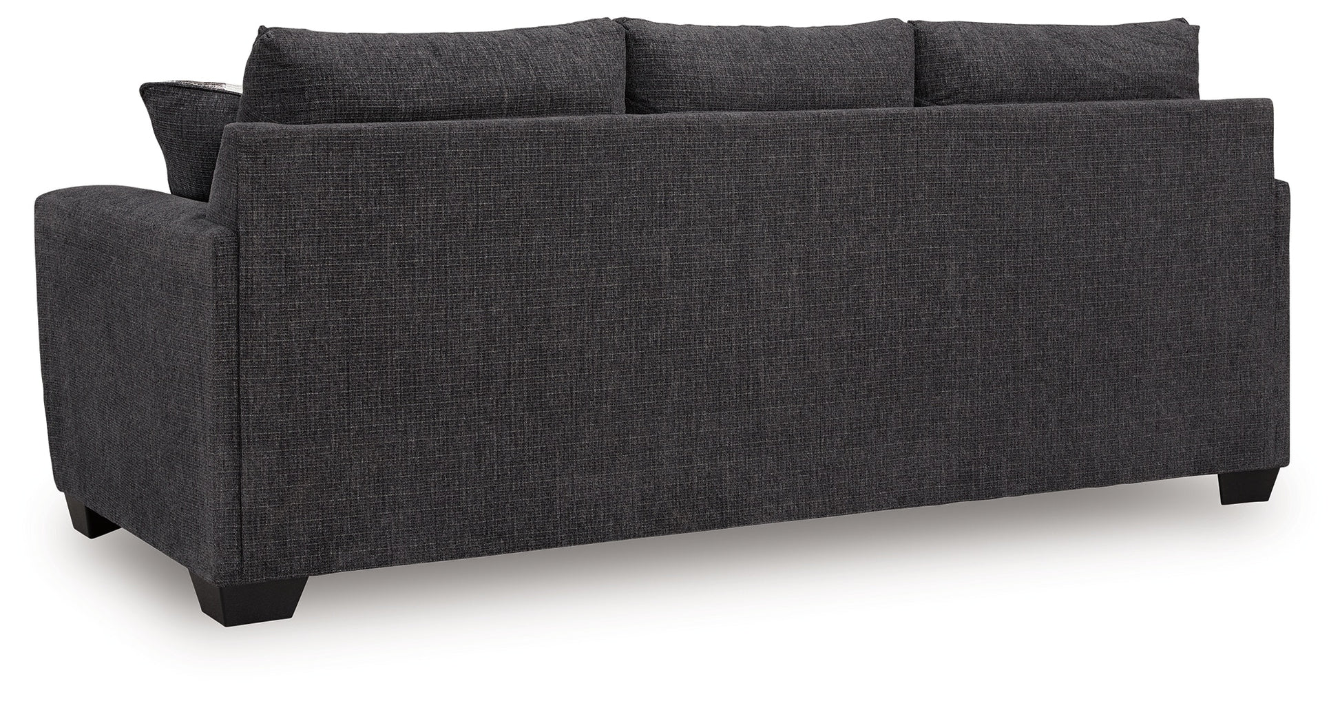 Benchcraft Loreo 3-Seat Modern Fabric Sofa with Accent Pillows