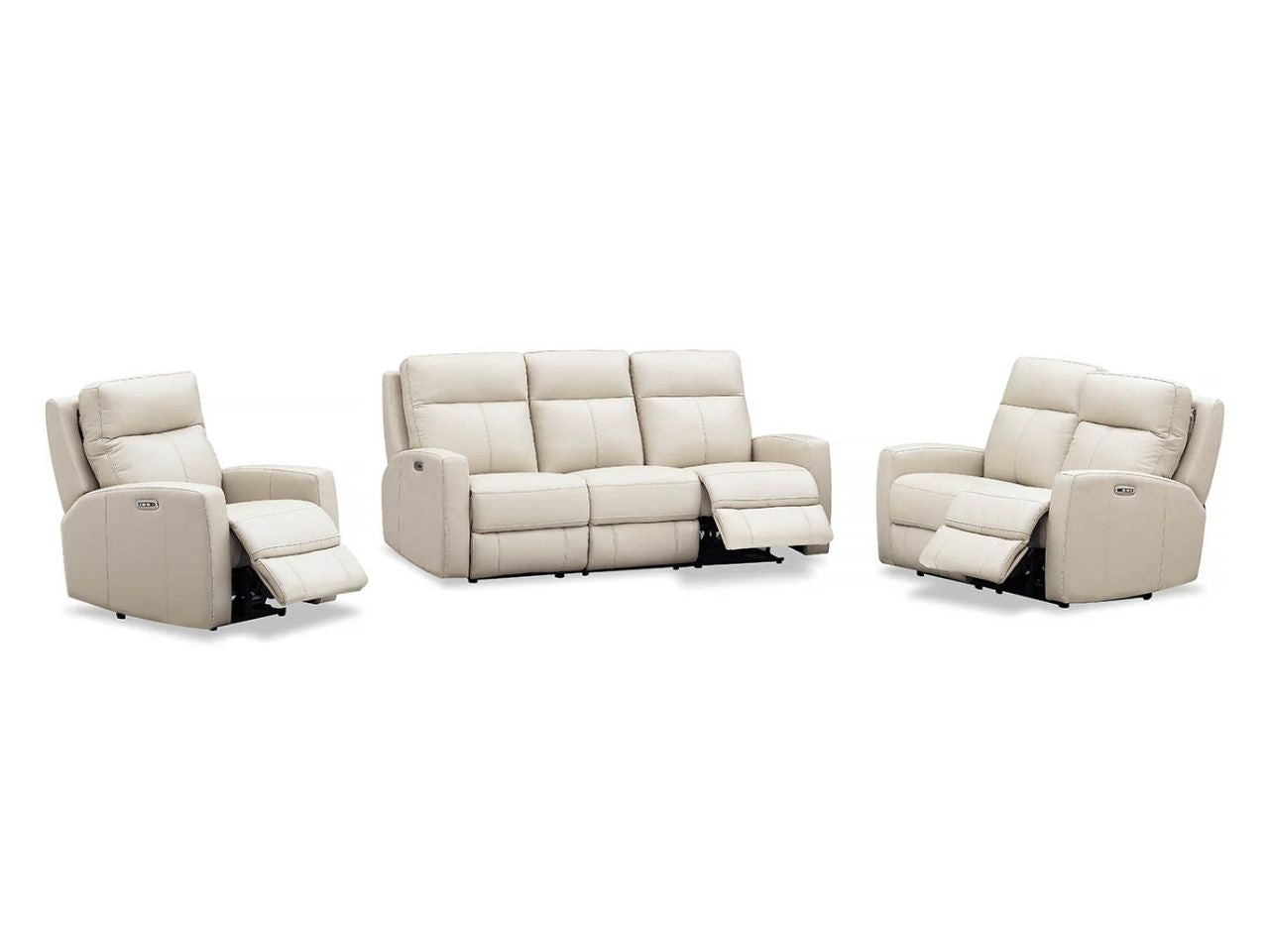 🇨🇦 Muskoka Power Leather Zero Gravity Reclining Sofa - Calgary Furniture Store