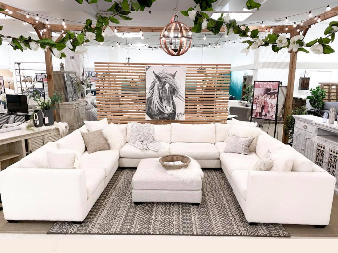 🇨🇦 Custom 9-pc with Ottoman Cloud Modular Sectional - Calgary Furniture Store