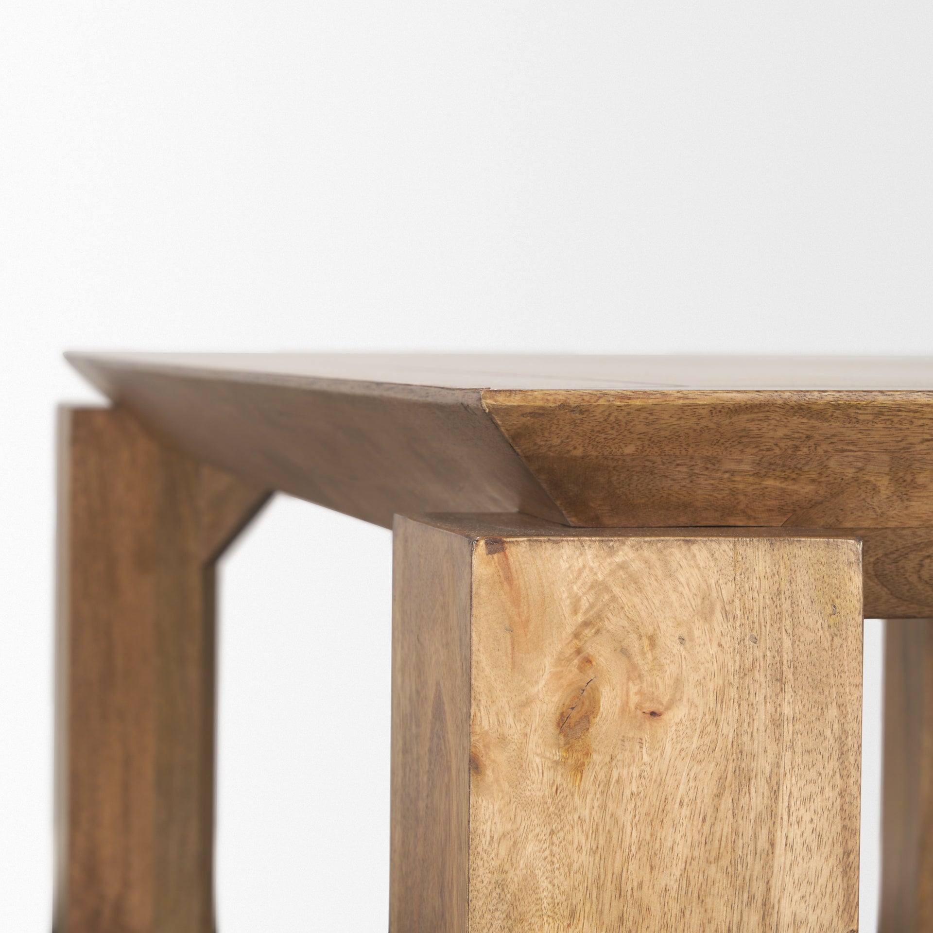 Sapphira Brown Wood Tapered Top Rectangular Dining Table - Calgary Furniture Store
