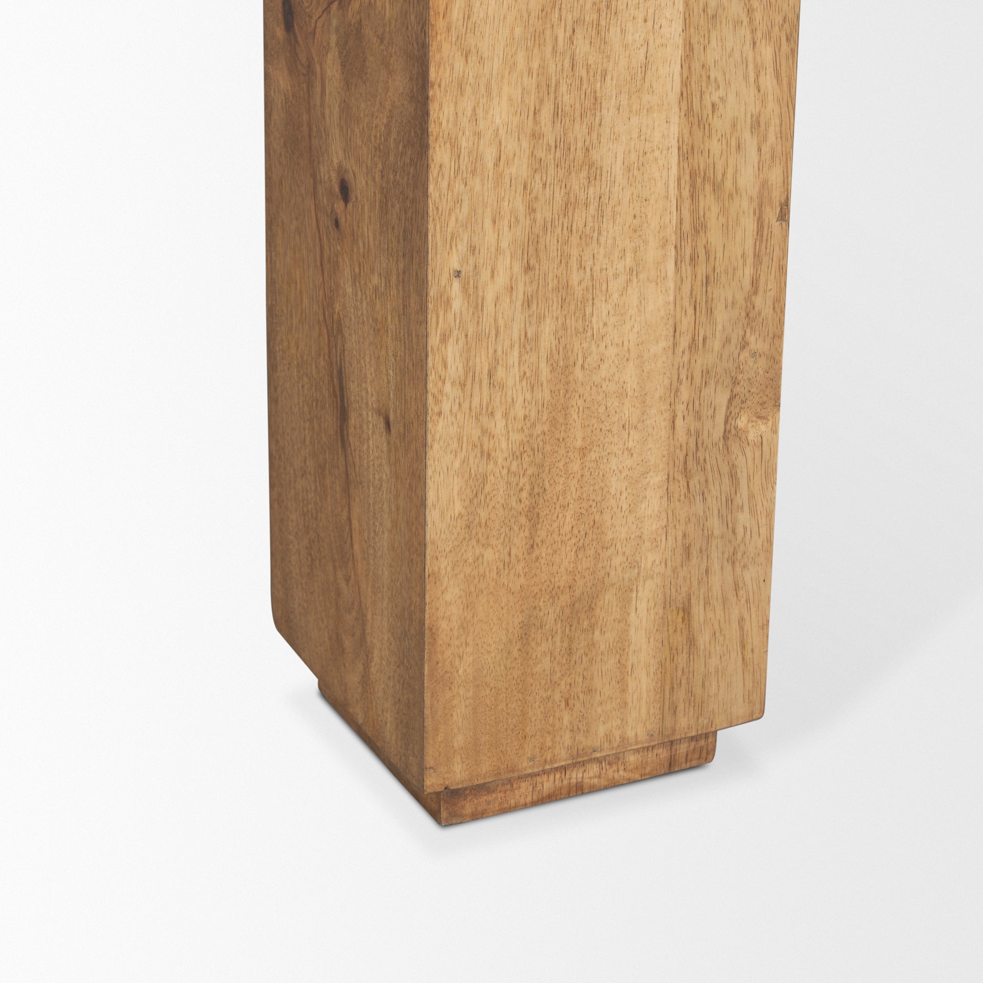 Sapphira Brown Wood Tapered Top Rectangular Dining Table - Calgary Furniture Store