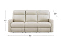 🇨🇦 Muskoka Power Leather Zero Gravity Reclining Sofa - Calgary Furniture Store