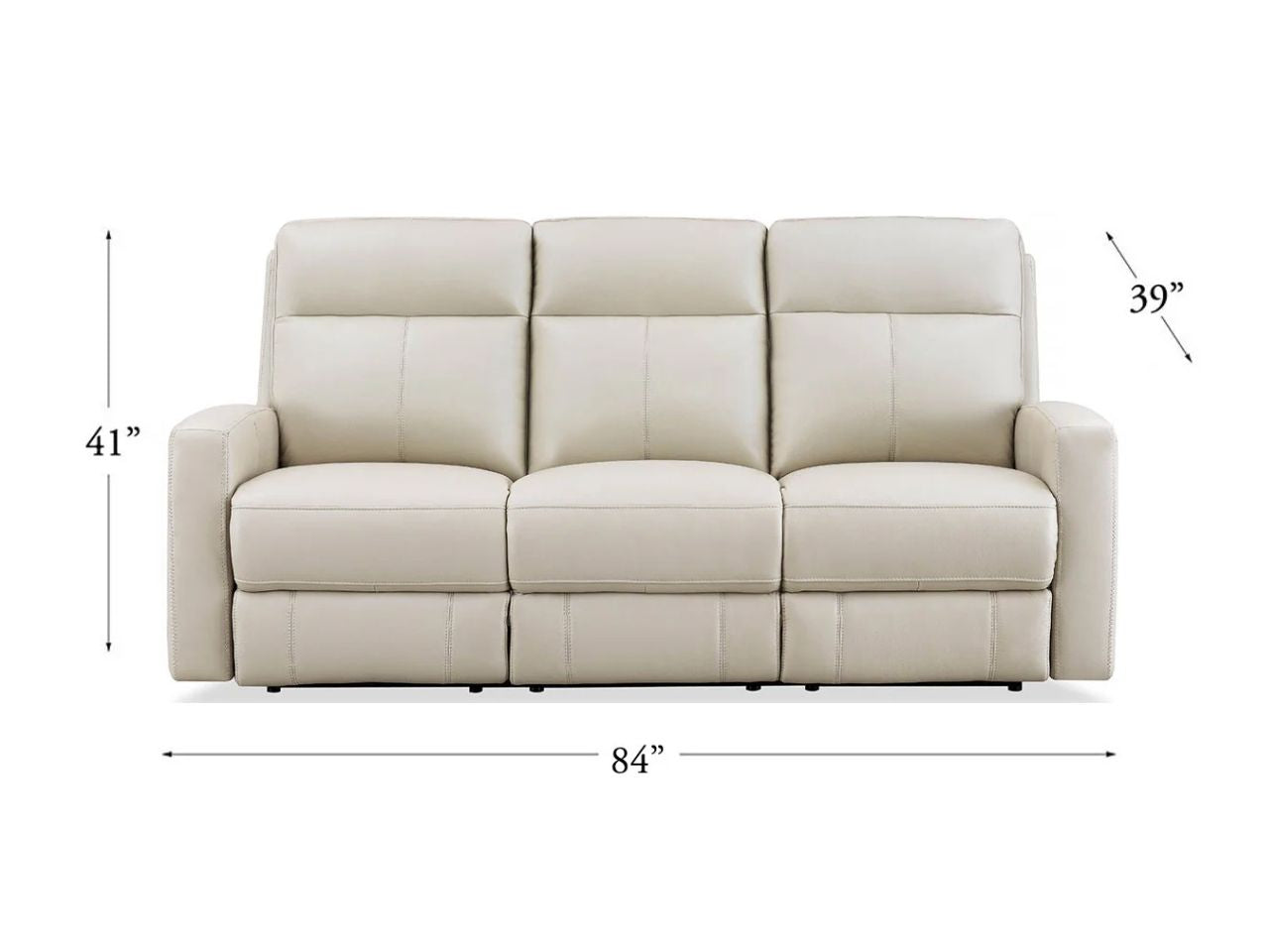 🇨🇦 Muskoka Power Leather Zero Gravity Reclining Sofa - Calgary Furniture Store
