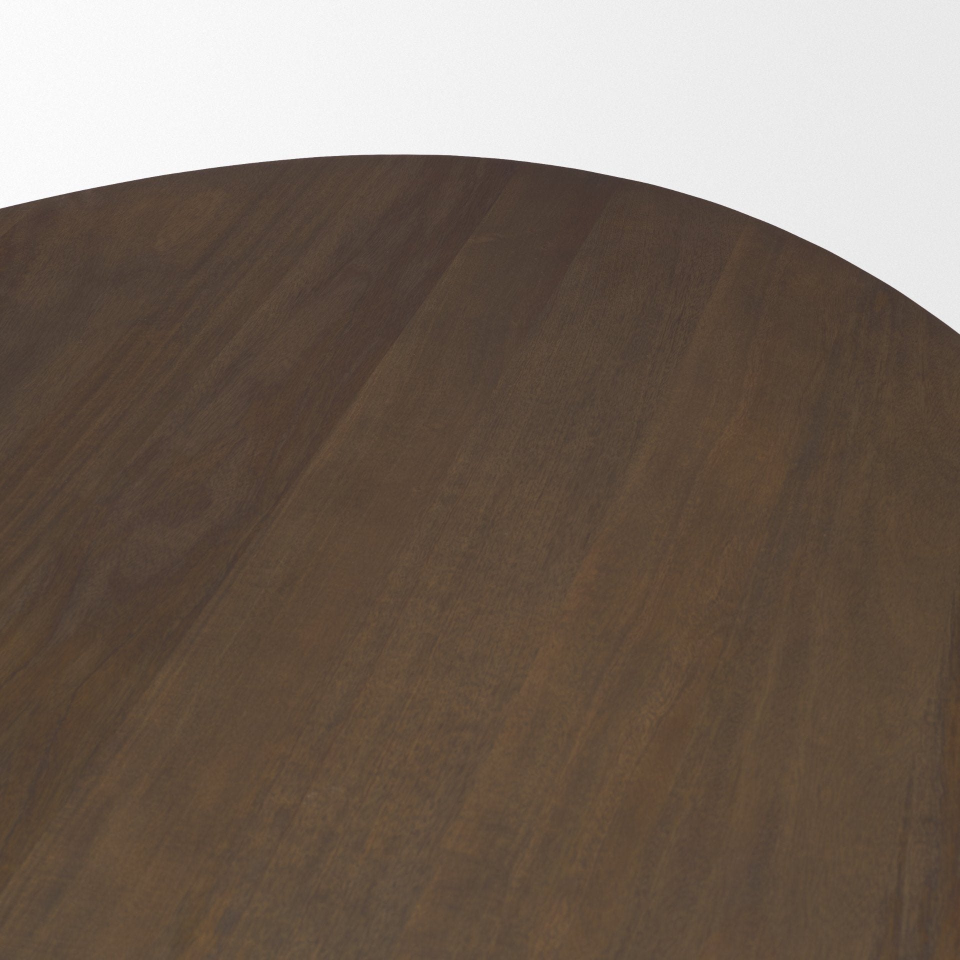 Jovani 94" Solid Dark Brown Mango Wood Oval Dining Table - Calgary Furniture Store