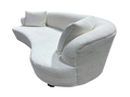 Sedona Curved Modern Sofa – Plush Upholstered White Bouclé Design
