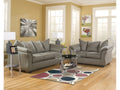 Darcy Contemporary Loveseat Sofa with Flared Frame and Pillow Arms