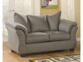 Darcy Contemporary Loveseat Sofa with Flared Frame and Pillow Arms
