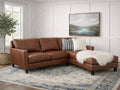 🇨🇦 Custom Top Grain Leather Sectional - Calgary Furniture Store