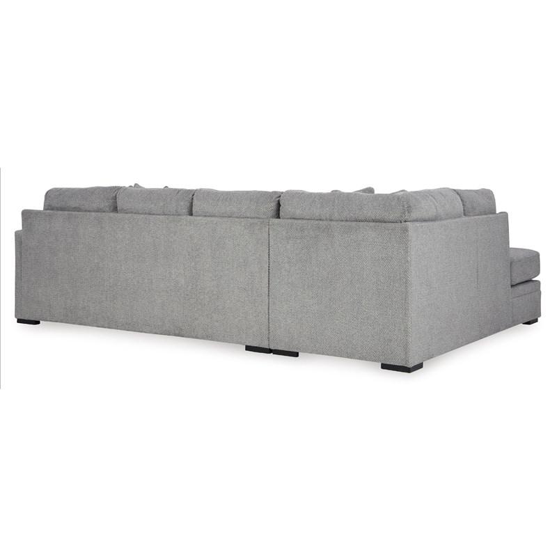 Signature Design Casselbury 2-Piece Fabric Sectional Sofa with Double Chaise