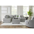 Signature Design Casselbury 2-Piece Fabric Sectional Sofa with Double Chaise