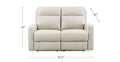 Muskoka Power Leather Zero Gravity Reclining Loveseat - Calgary Furniture Store