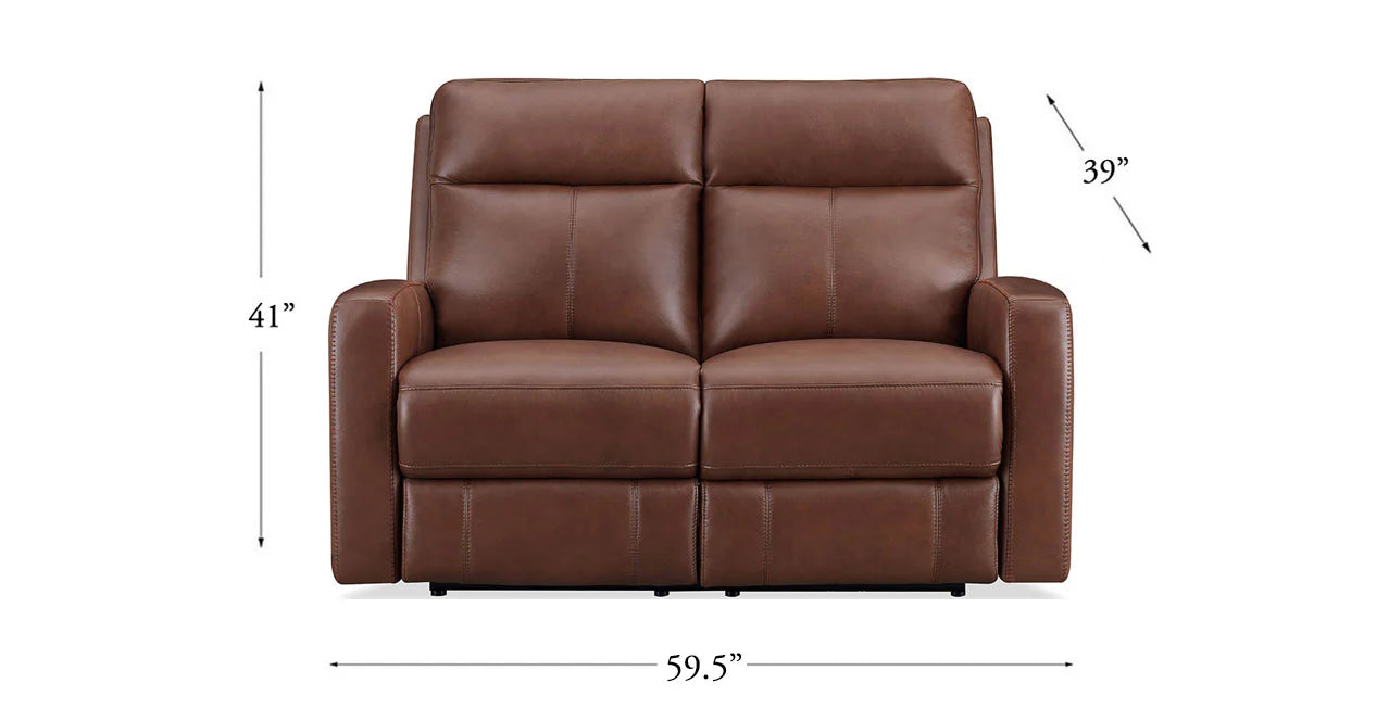 Muskoka Power Leather Zero Gravity Reclining Loveseat - Calgary Furniture Store