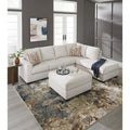 Aviemore Stone Fabric 2‑Piece Sectional Sofa with Chaise, Casual