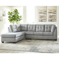Falkirk Velvet-Touch 2-Piece L-Shaped Sectional Sofa with Chaise, Tailored