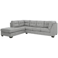 Falkirk Velvet-Touch 2-Piece L-Shaped Sectional Sofa with Chaise, Tailored