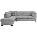 Falkirk Velvet-Touch 2-Piece L-Shaped Sectional Sofa with Chaise, Tailored