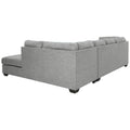 Falkirk Velvet-Touch 2-Piece L-Shaped Sectional Sofa with Chaise, Tailored