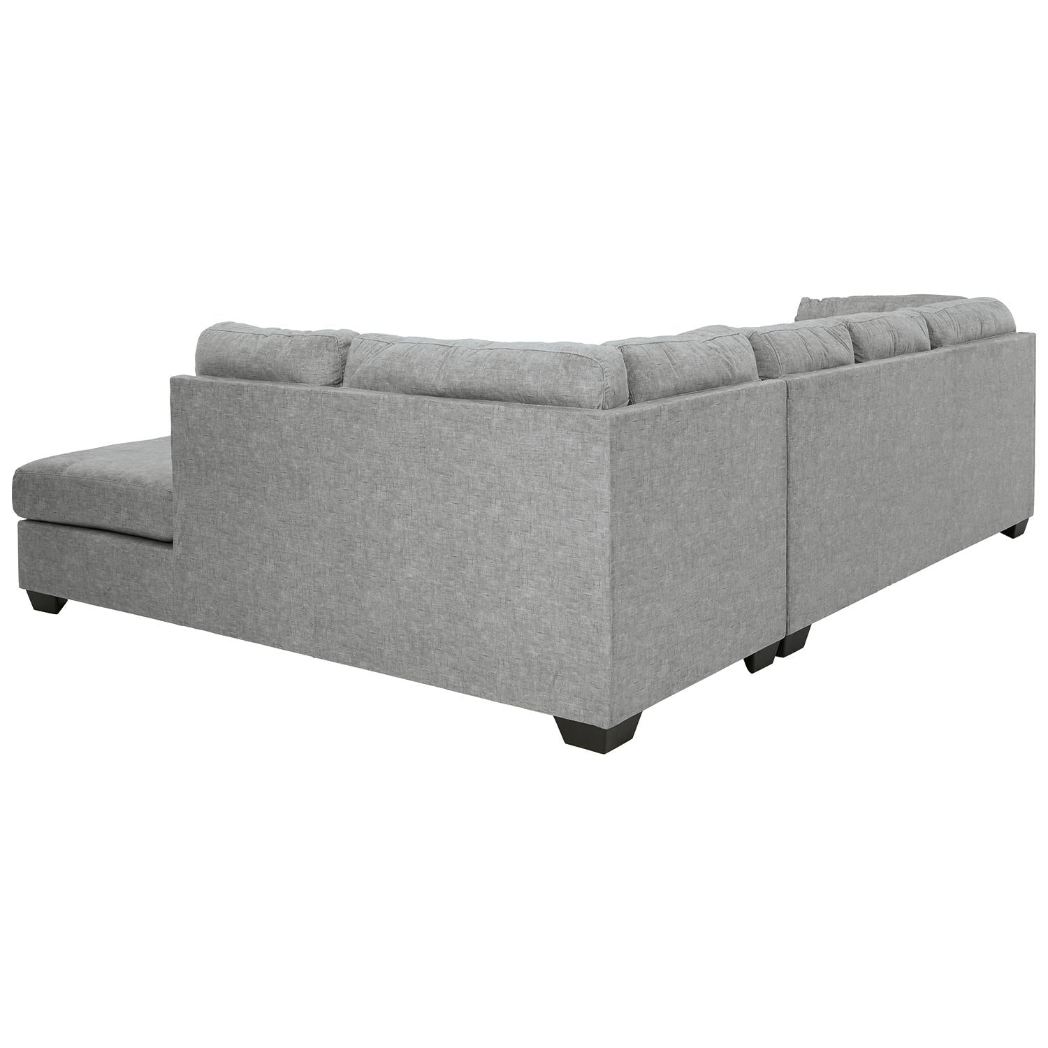 Falkirk Velvet-Touch 2-Piece L-Shaped Sectional Sofa with Chaise, Tailored