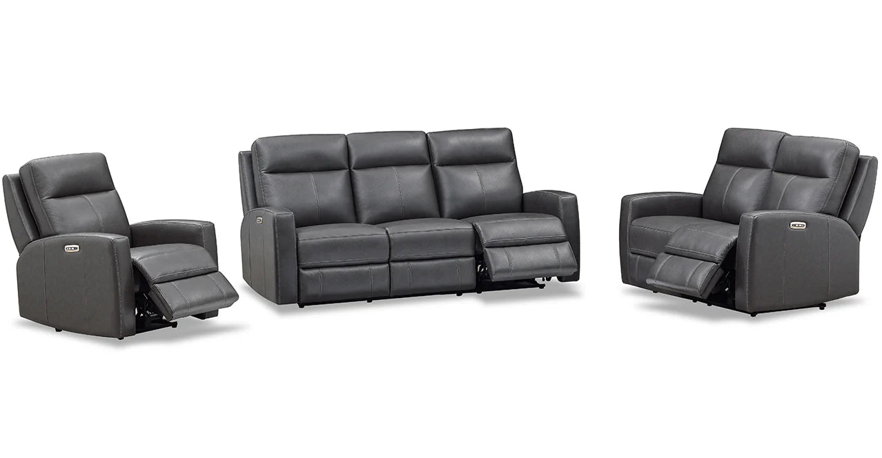 Muskoka Power Leather Zero Gravity Reclining Loveseat - Calgary Furniture Store