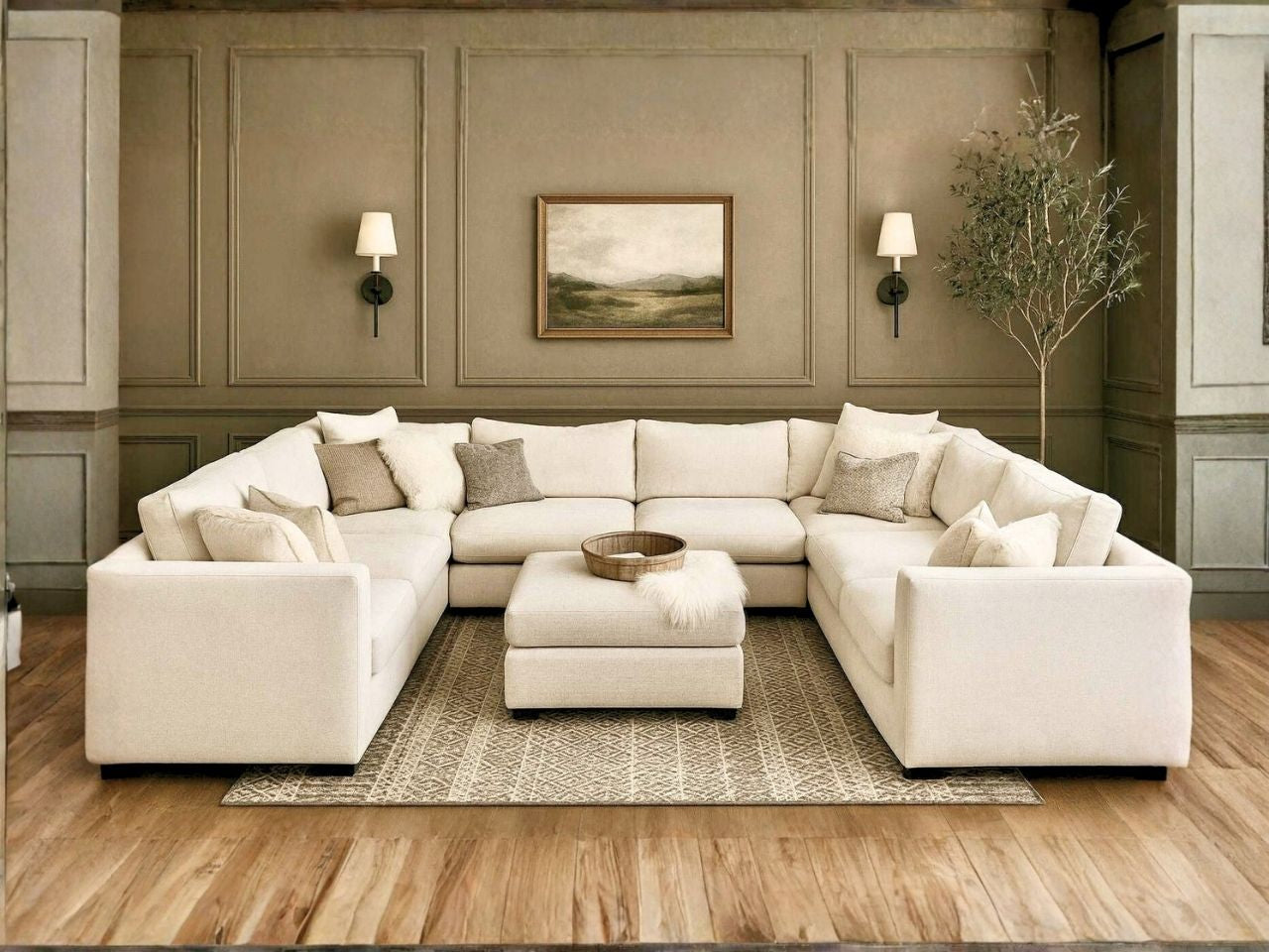 🇨🇦 Custom 9-pc with Ottoman Cloud Modular Sectional
