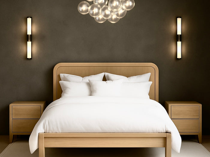 Opera Low Footboard Bed  - Scrubbed Teak