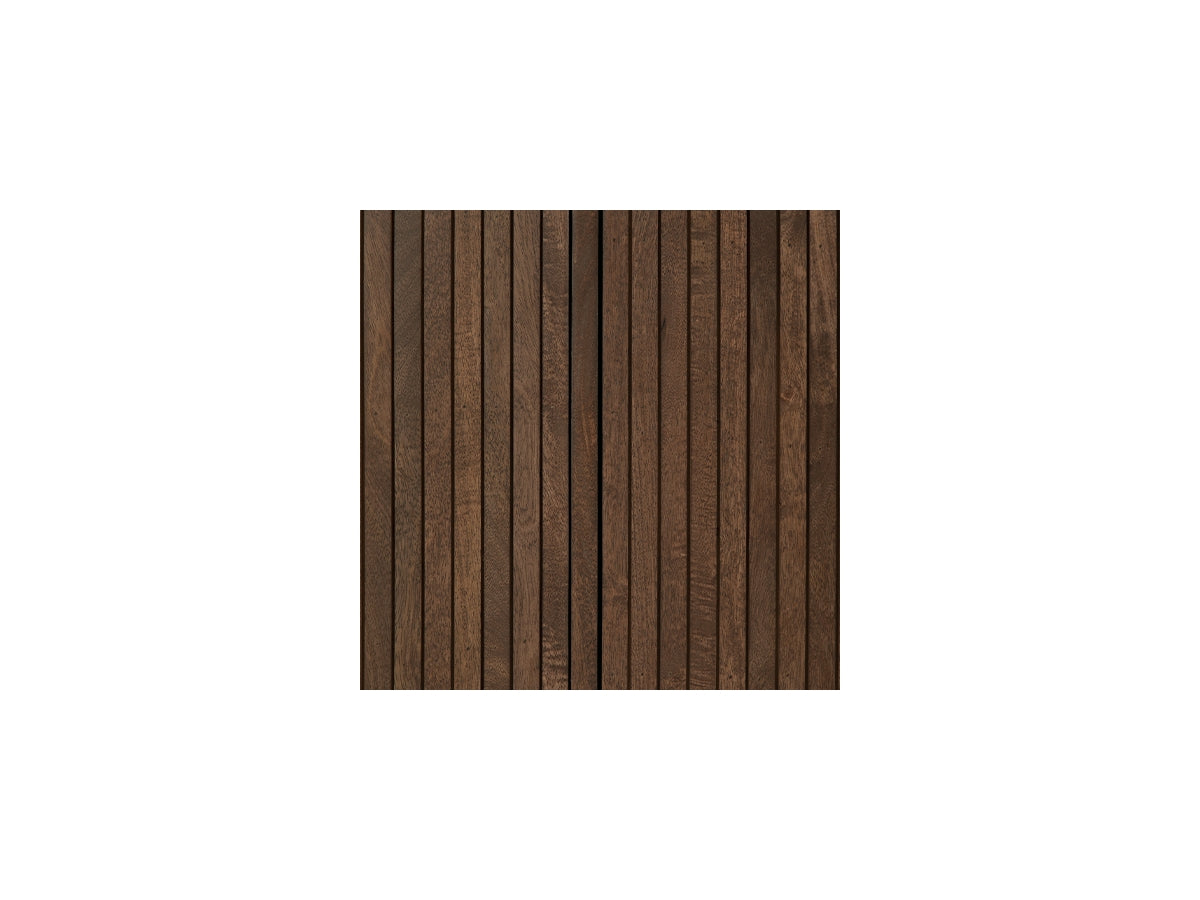 Amickly Mango Wood Accent Cabinet with Fluted Doors and Shelves