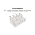 Lonoke Modern Deep-Seating Sofa with Plush Upholstery and Pillows