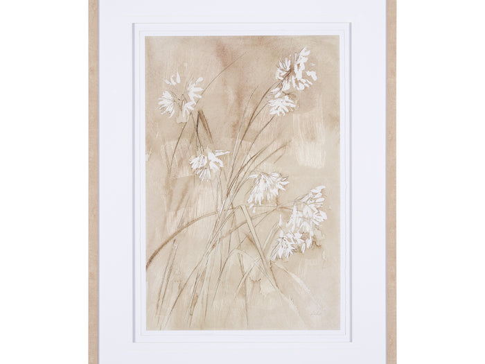 Wildflower I by Mercana Studio a Hand Embellished Textured Framed Art Print Matted under Glass - Calgary Furniture Store