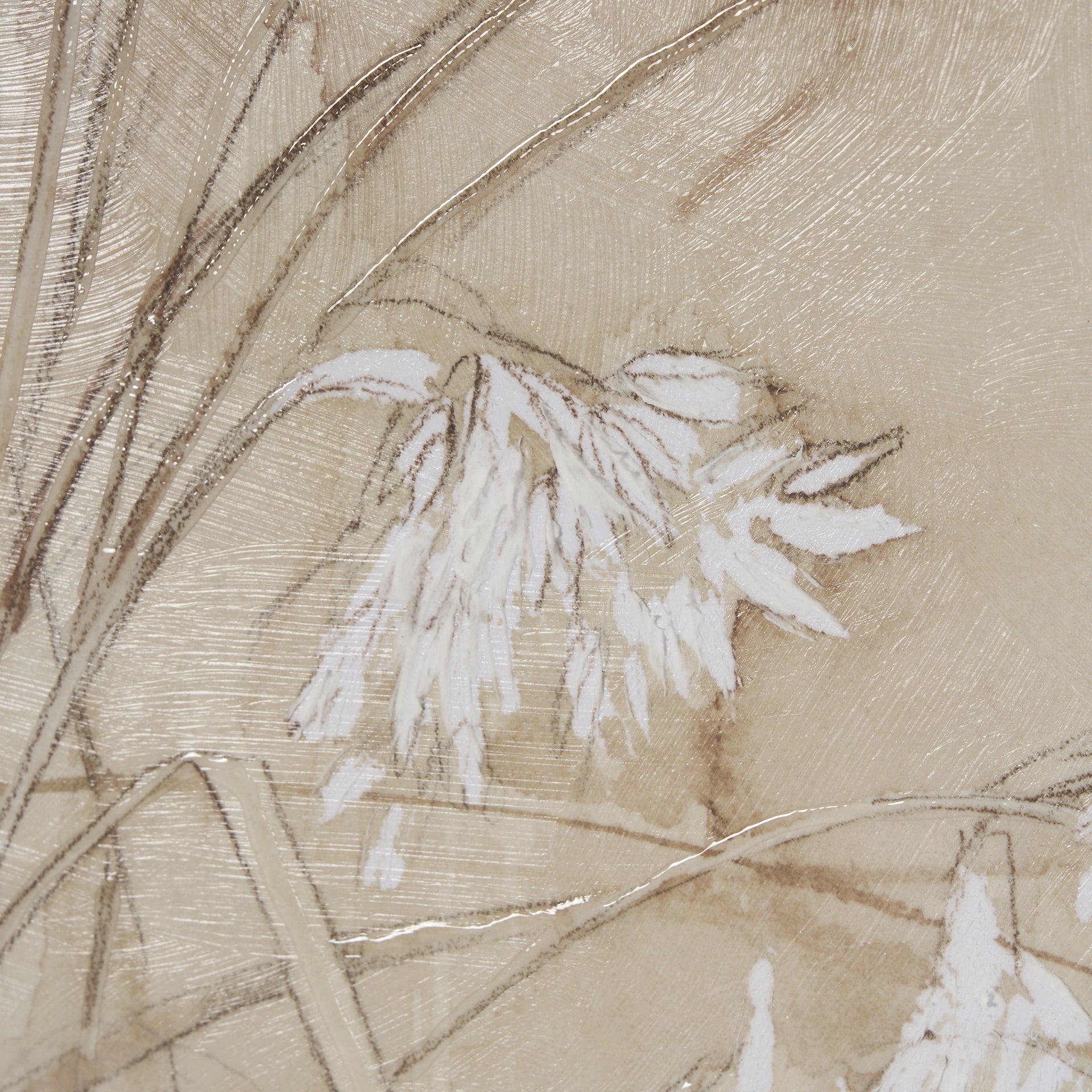 Wildflower I by Mercana Studio a Hand Embellished Textured Framed Art Print Matted under Glass - Calgary Furniture Store