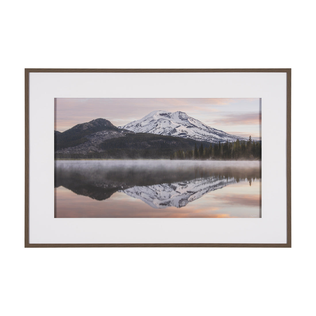 Misty Morn by Gary Blatter a Framed Photo Art Print Matted under Glass - Calgary Furniture Store
