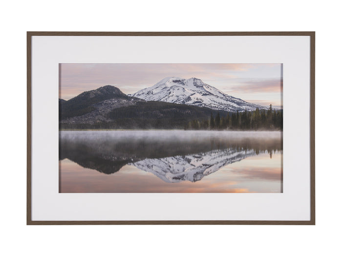 Misty Morn by Gary Blatter a Framed Photo Art Print Matted under Glass - Calgary Furniture Store